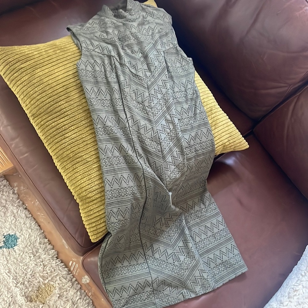 Bebe olive green mini sleeveless dress XS